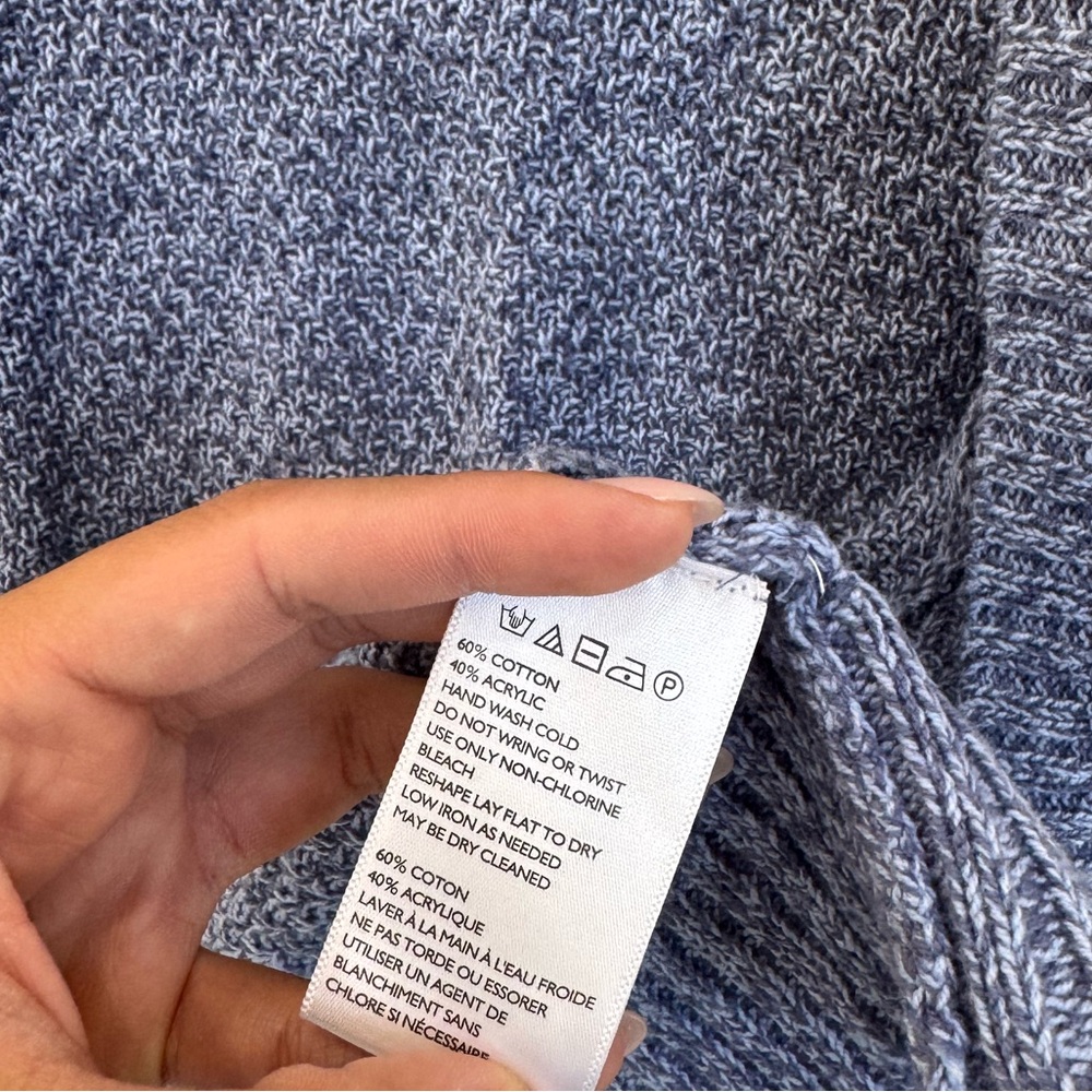 BDG Urban Outfitters Blue Open Front Knit Cardigan - Size Small - Picture 4 of 5